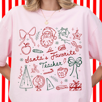 Santa's Favorite Teacher Tee