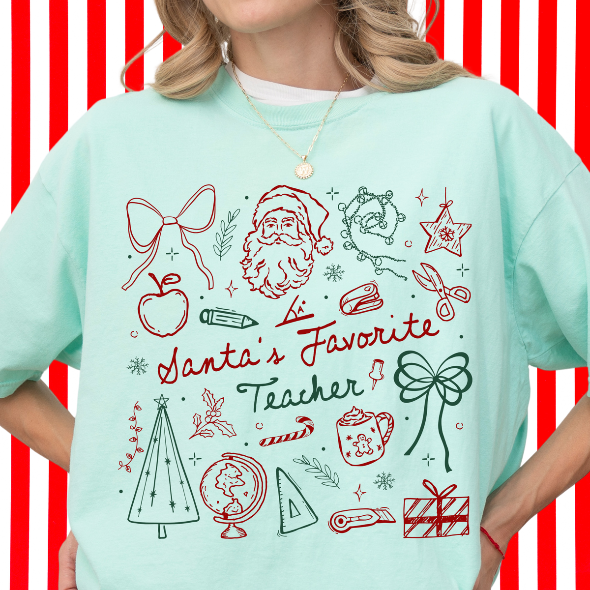 Santa's Favorite Teacher Tee
