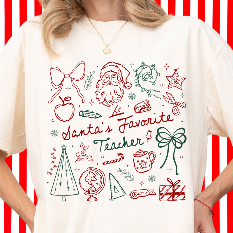 Santa's Favorite Teacher Tee