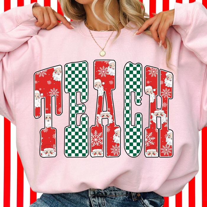 Teach Holiday Crewneck Sweatshirt