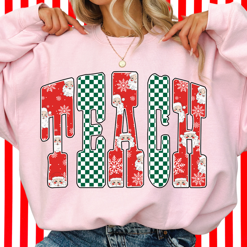 Teach Holiday Crewneck Sweatshirt