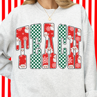 Teach Holiday Crewneck Sweatshirt