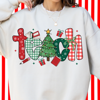 Teach Holiday Crewneck Sweatshirt