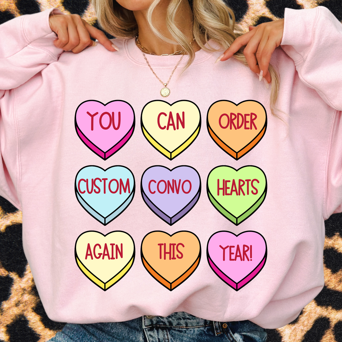 CUSTOM Love for School Crewneck Sweatshirt
