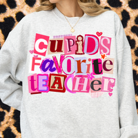 Cupid's Favorite Teacher Crewneck Sweatshirt