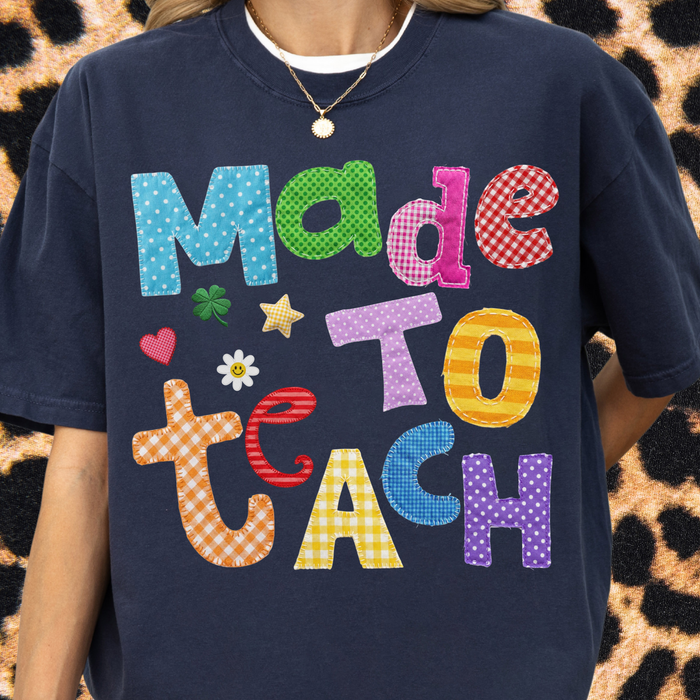Patchwork Made to Teach Tee