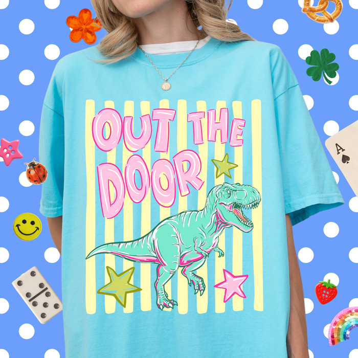 Out the Door Dinosaur Tee