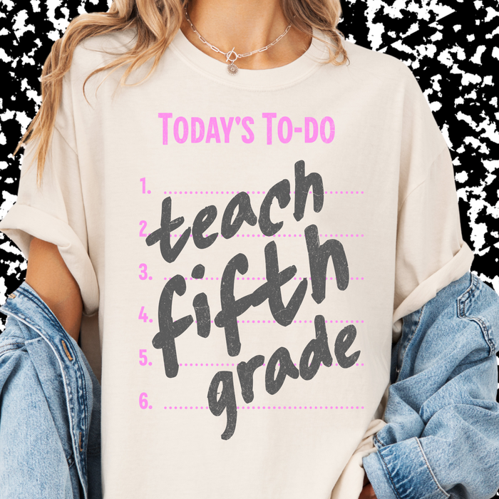 Teach Fifth Grade Tee