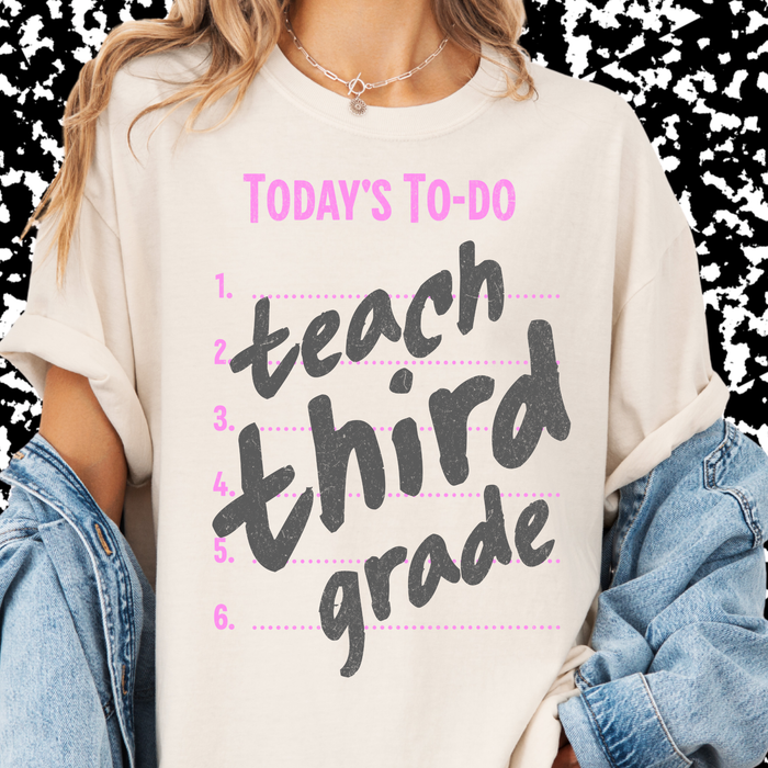 Teach Third Grade Tee