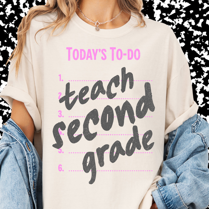 Teach Second Grade Tee
