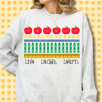 Live Laugh Learn Crewneck Sweatshirt