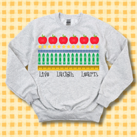 Live Laugh Learn Crewneck Sweatshirt