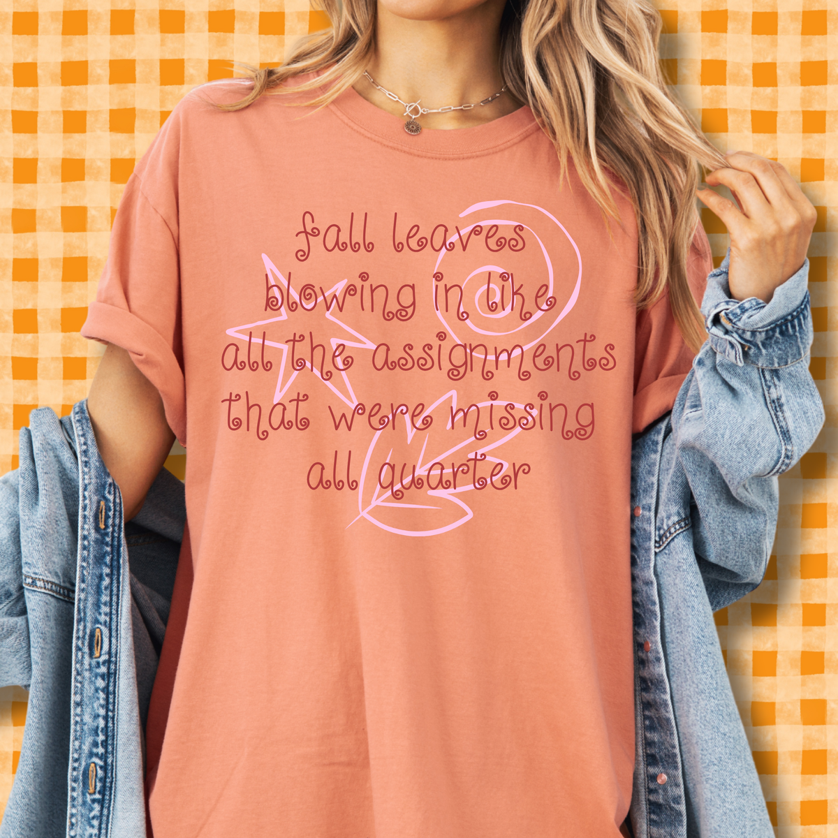Fall Leaves + Missing Assignments Tee