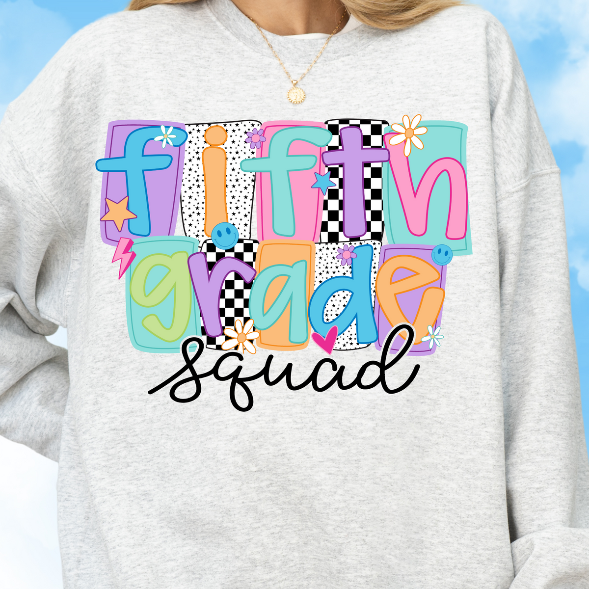 Fifth Grade Squad Crewneck Sweatshirt