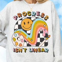 Progress Isn't Linear Crewneck Sweatshirt