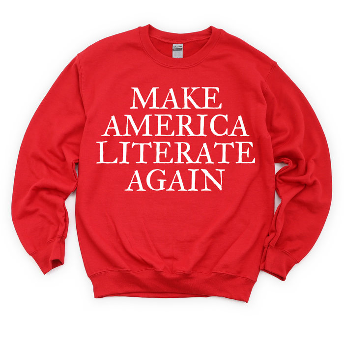 Make America Literate Again Crewneck Sweatshirt