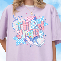 Patchwork Preppy Third Grade Tee