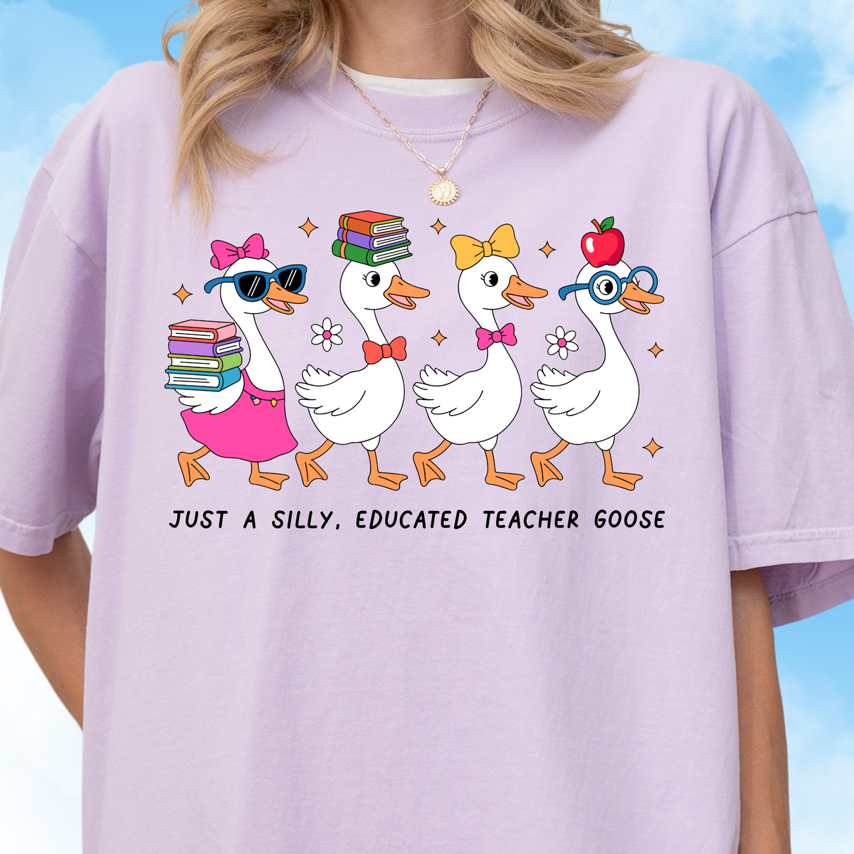 Silly Teacher Goose Tee