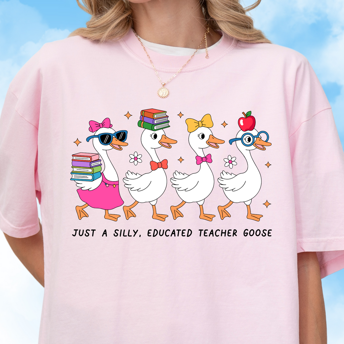 Silly Teacher Goose Tee