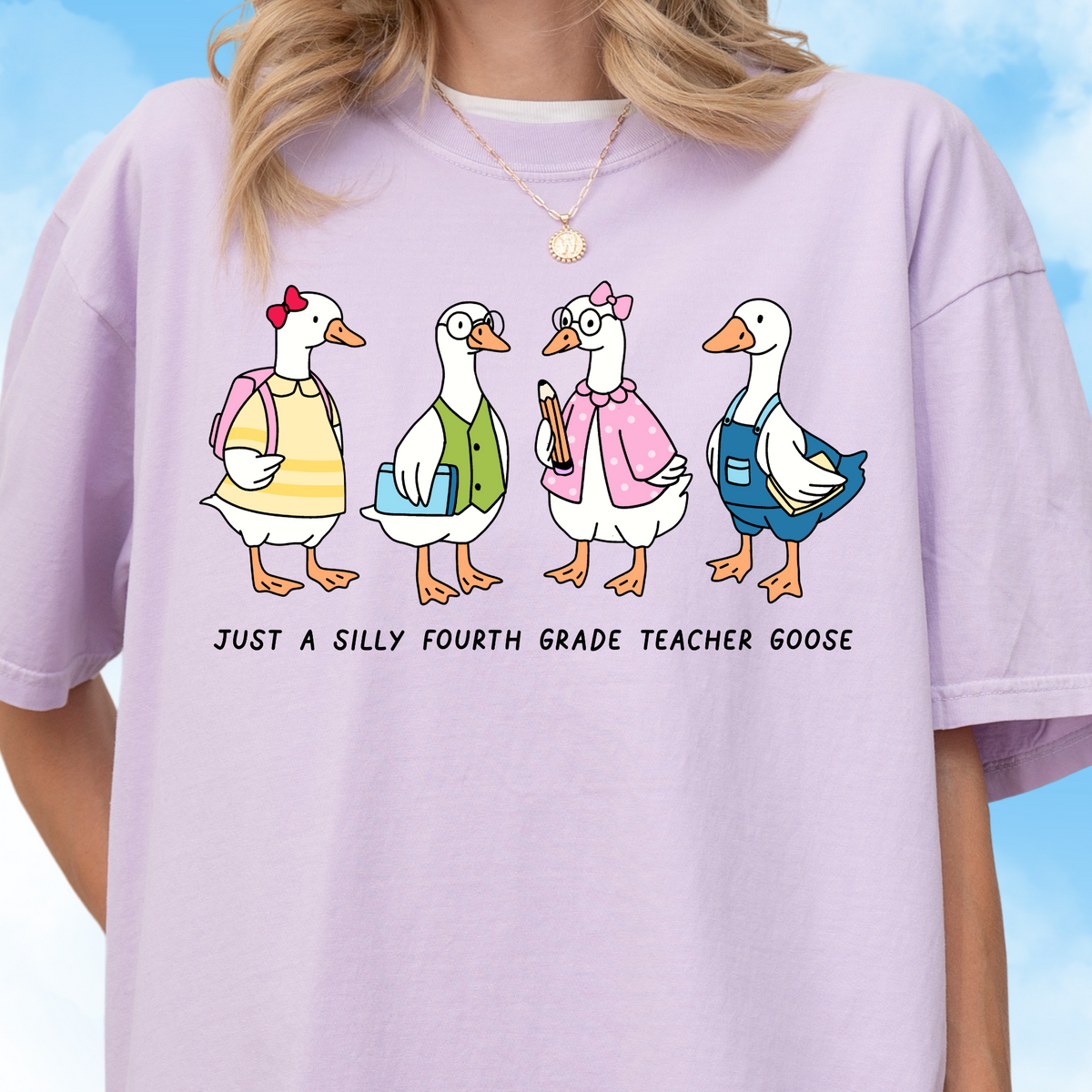Fourth Grade Teacher Goose Tee