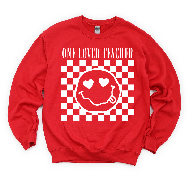 One Loved Teacher Crewneck Sweatshirt