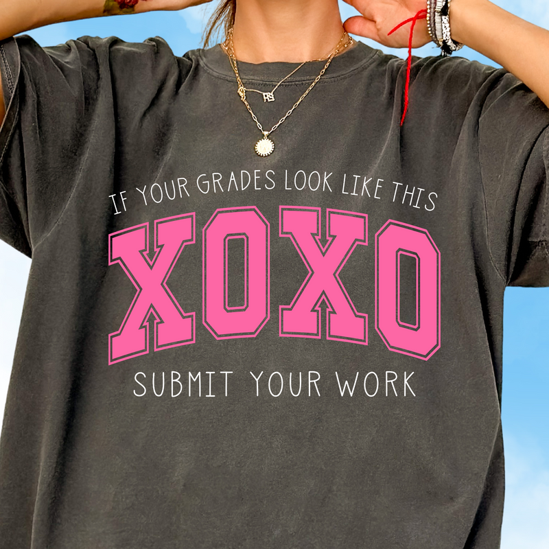 Pink Submit Your Work Tee