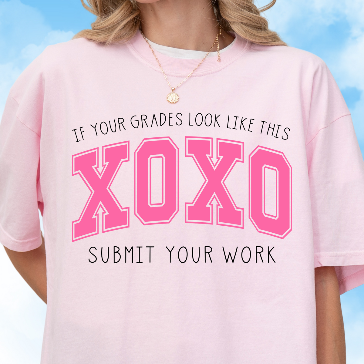 Pink Submit Your Work Tee