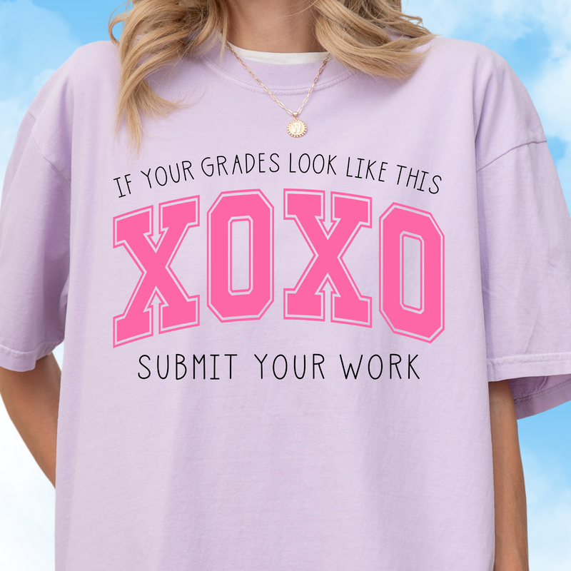 Pink Submit Your Work Tee