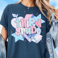 Patchwork Preppy Third Grade Tee