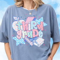 Patchwork Preppy Third Grade Tee