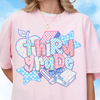 Patchwork Preppy Third Grade Tee