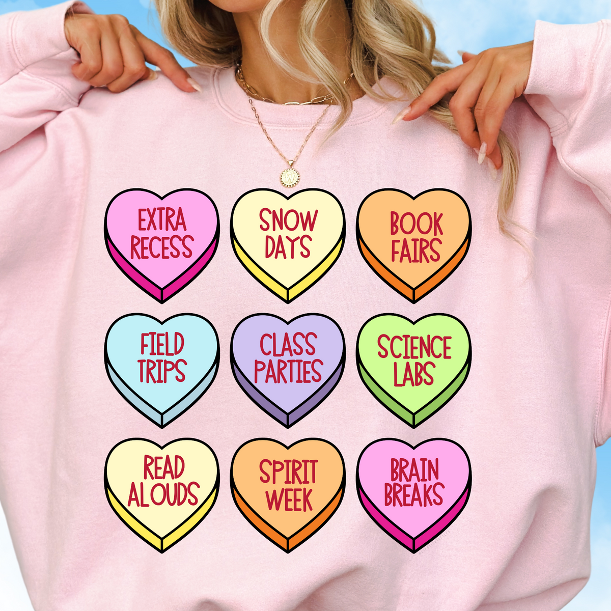 Love for School Crewneck Sweatshirt