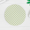 Lime Checkered Mouse Pad