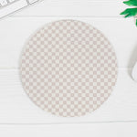 Neutral Checkered Mouse Pad