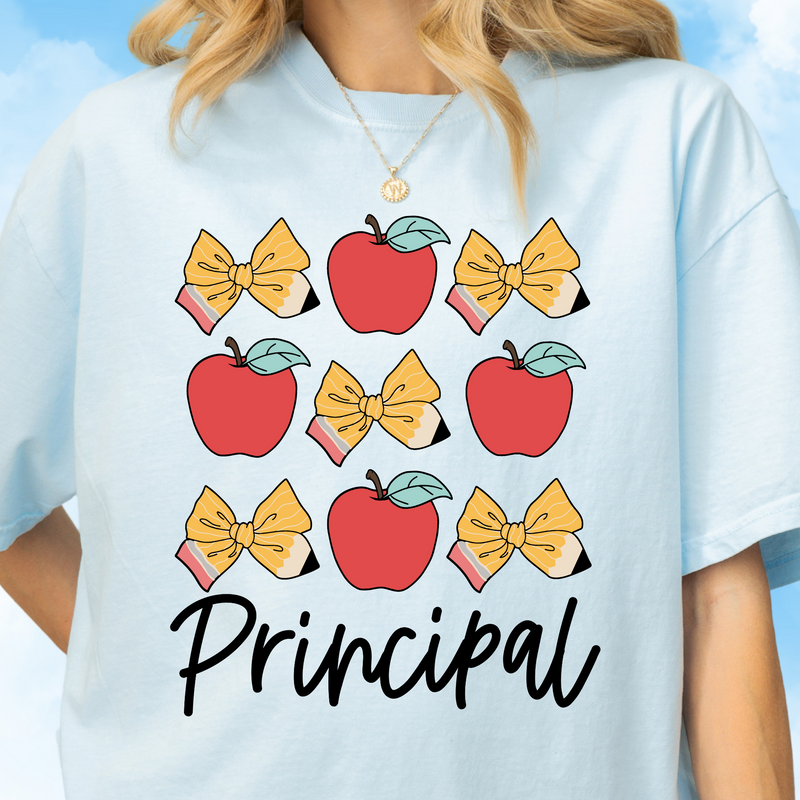 Principal Apples + Bows Tee