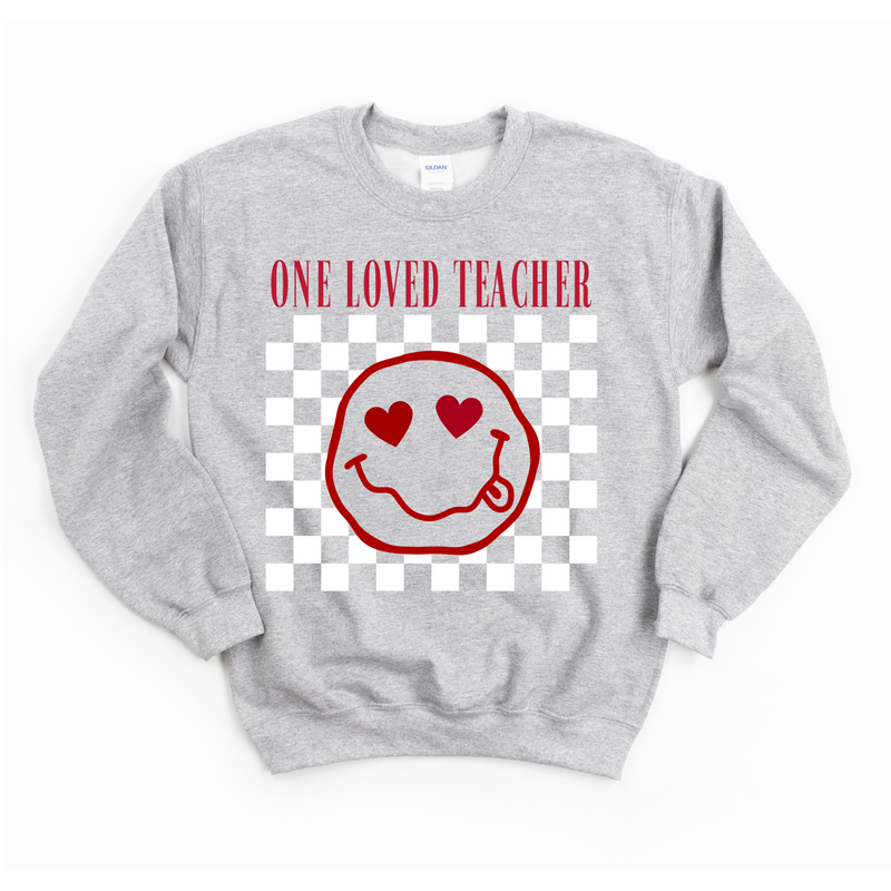 One Loved Teacher Crewneck Sweatshirt