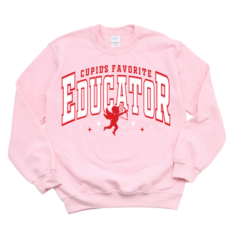 Cupid's Favorite Educator Crewneck Sweatshirt