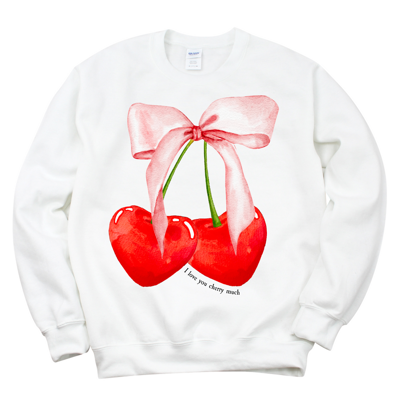 Love You Cherry Much Crewneck Sweatshirt