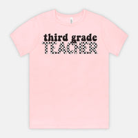 Checkered Third Grade Tee