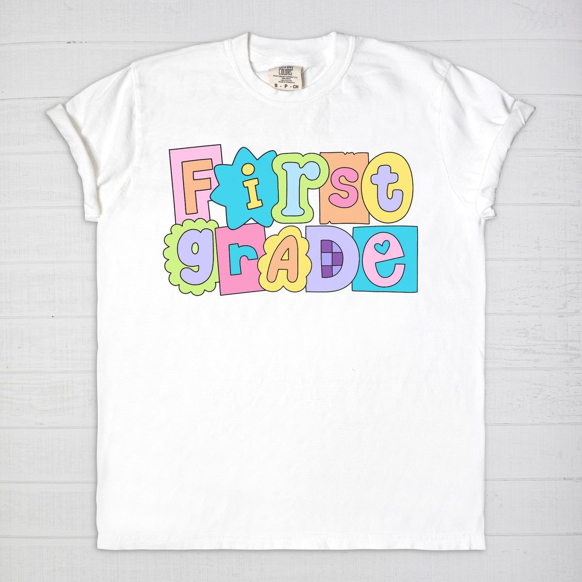 First Grade Scrappy Tee