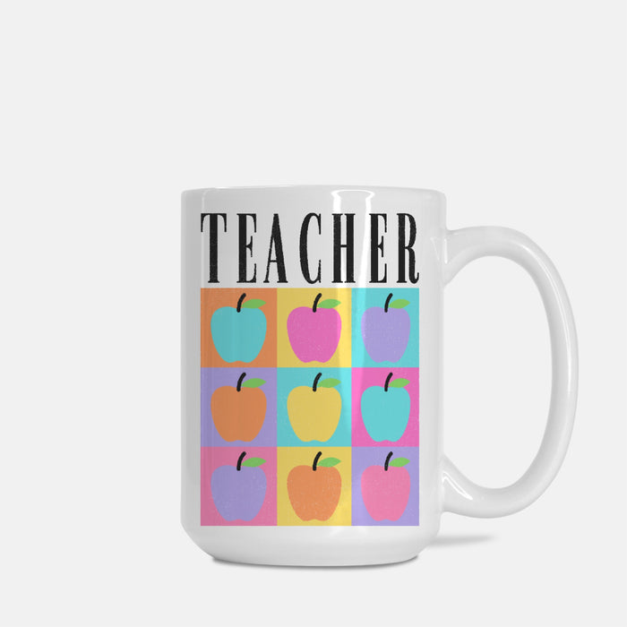 Colorblock Teacher Coffee Mug