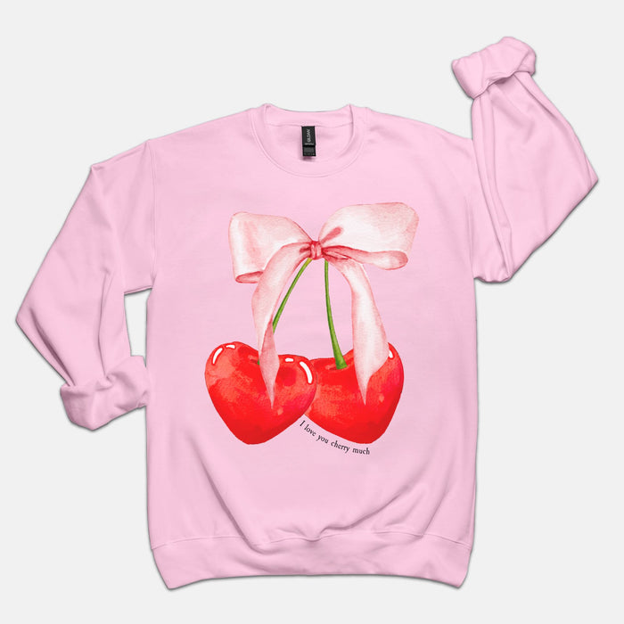 Love You Cherry Much Crewneck Sweatshirt