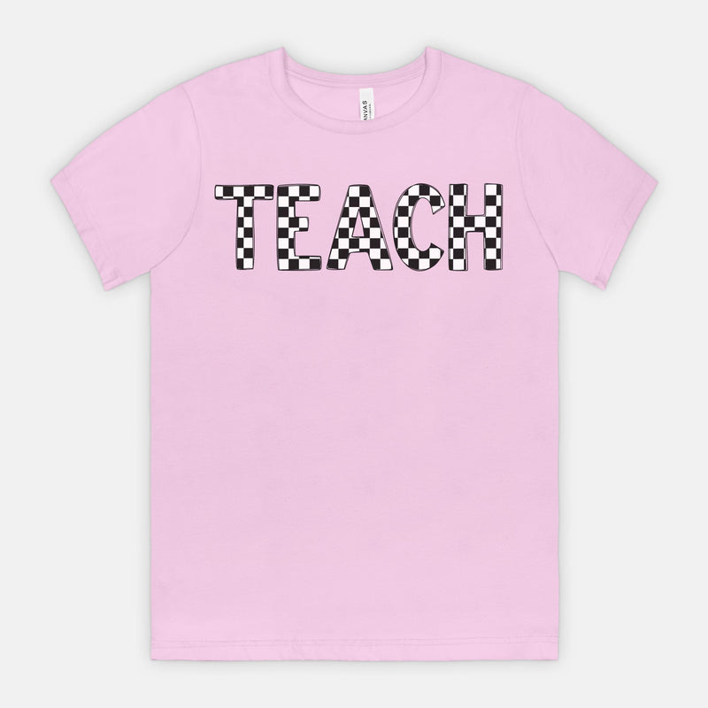 Checkered Teach Tee