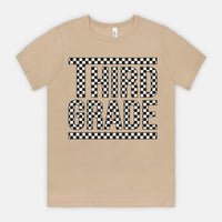 Third Grade Checked Out Tee