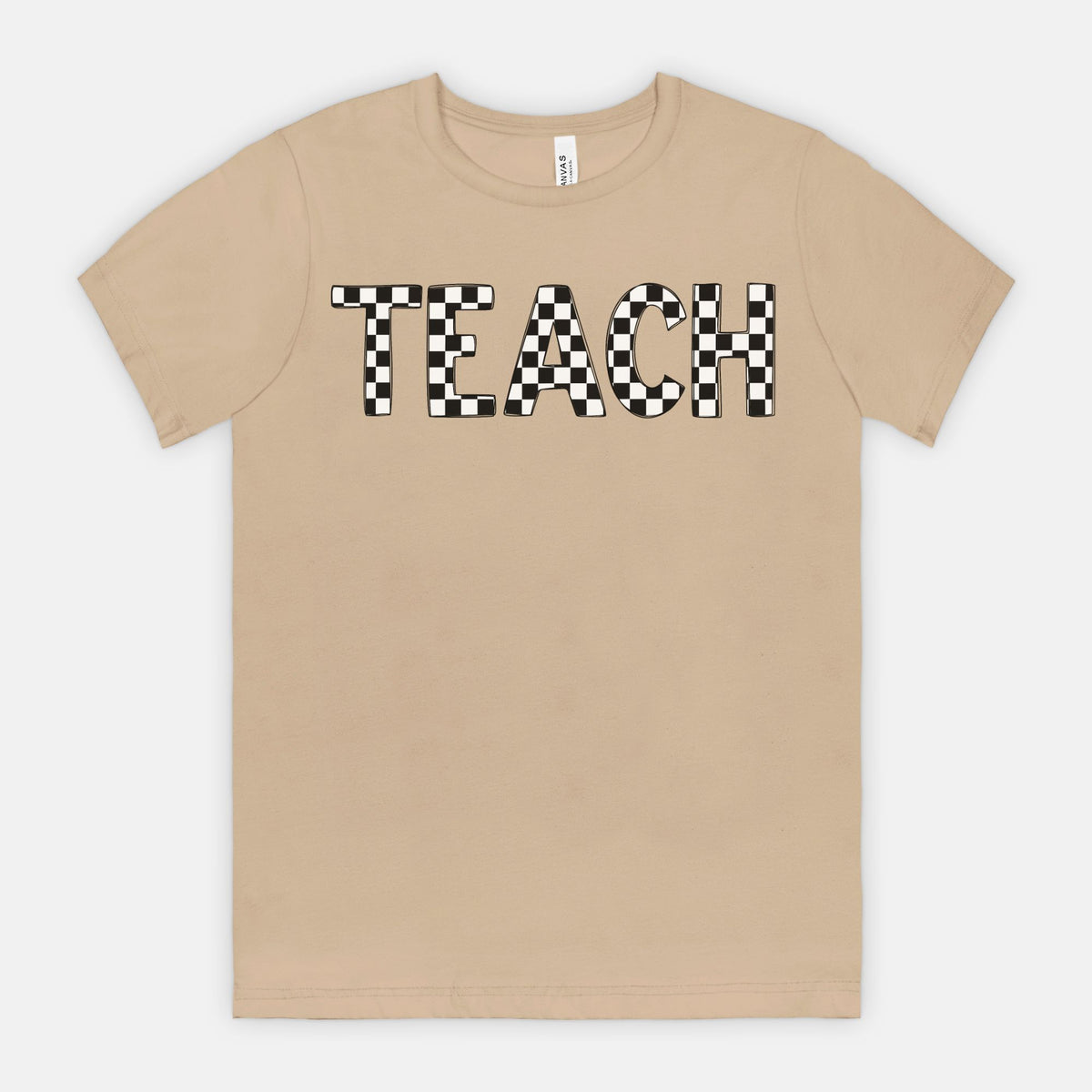 Checkered Teach Tee