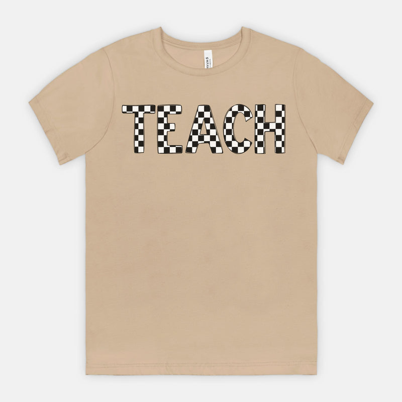 Checkered Teach Tee