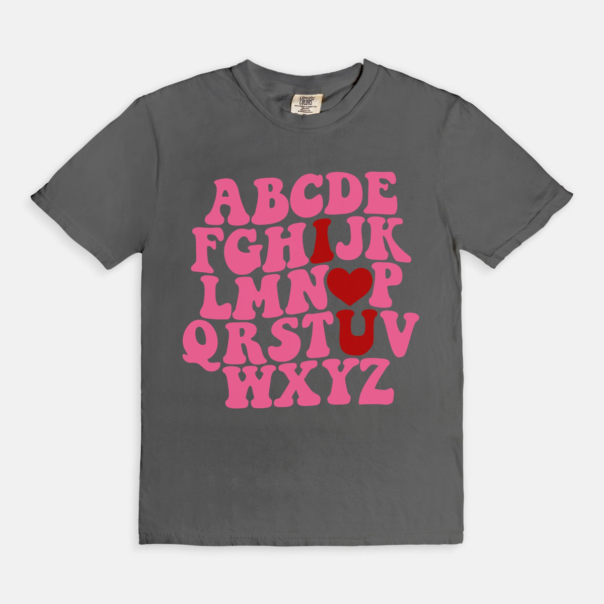 Pink Valentine Alphabet Tee