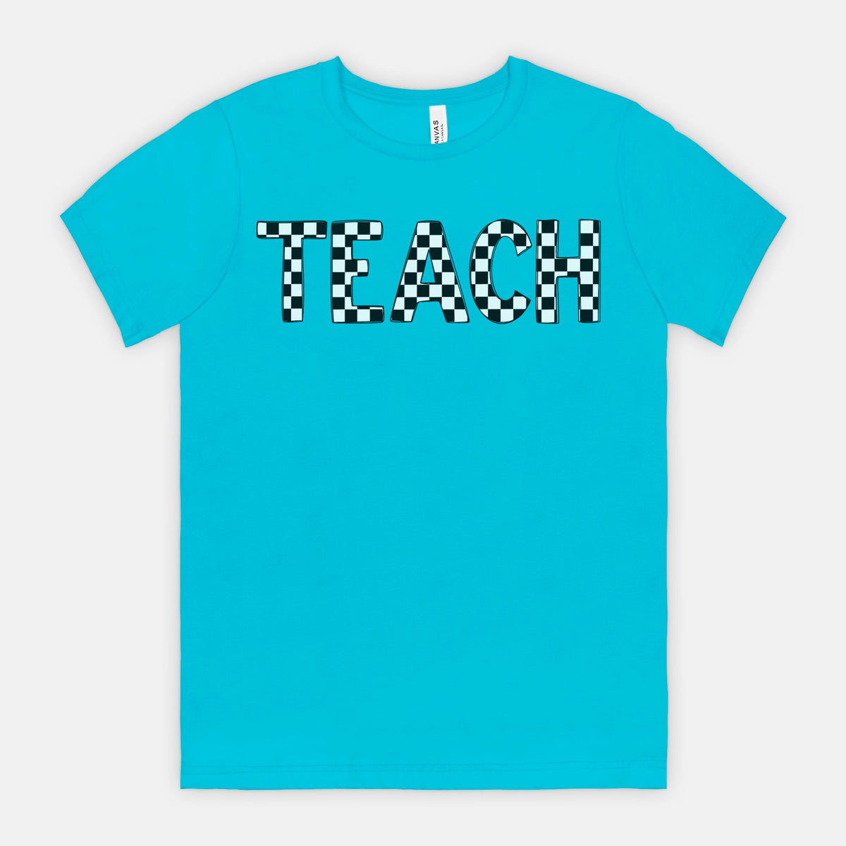 Checkered Teach Tee