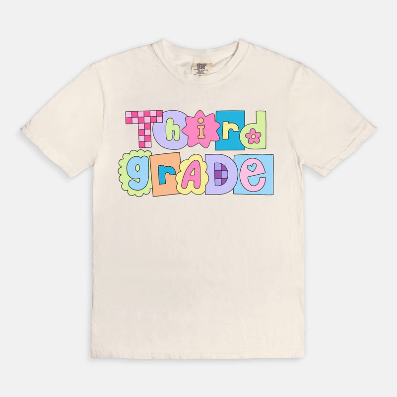 Third Grade Scrappy Tee