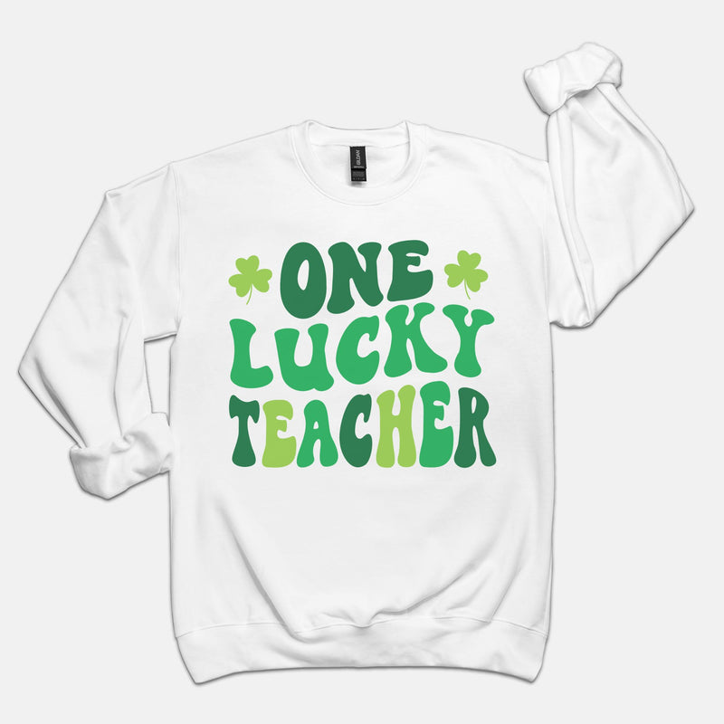 One Lucky Teacher Crewneck